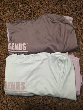 Reel Legends Long Sleeve Performance Tee in Mint & Gray